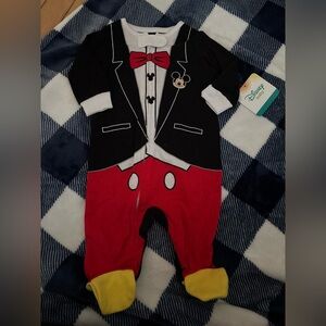 Disney Baby Mickey Mouse Tuxedo Pajama - Red, Black, Yellow